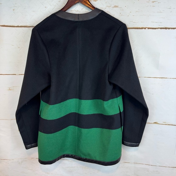 Ralph Lauren | Wool and Leather Coat, S - Picture 10 of 10